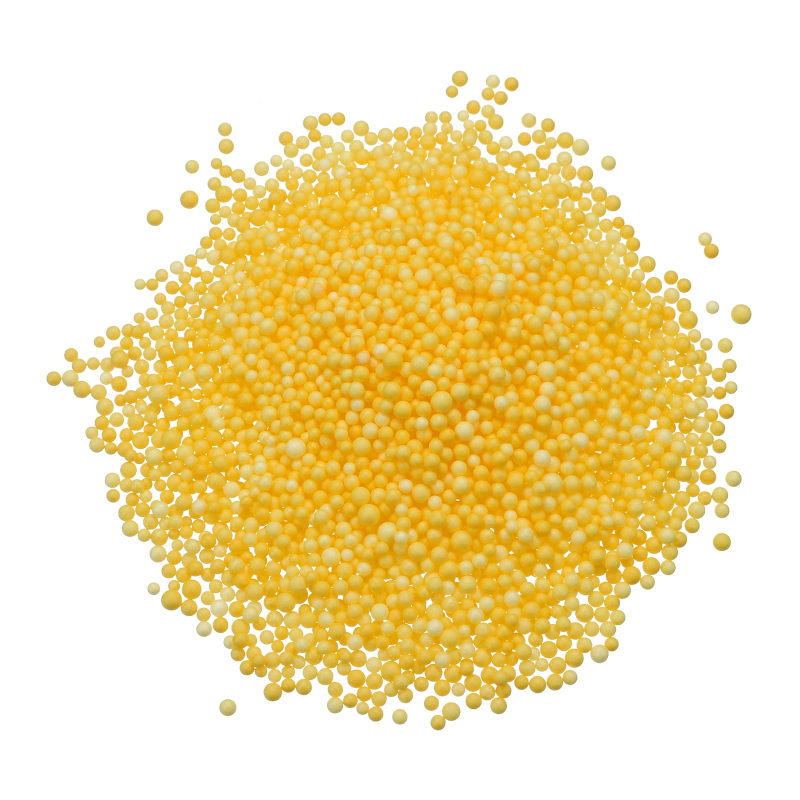 sourcing map Foam Beads Foam Balls 2-3mm for Wedding and Party Decorations, Tiny Packing Balls, Arts DIY Crafts Supplies (Dark Yellow,1 Pack Approx 4000pcs)