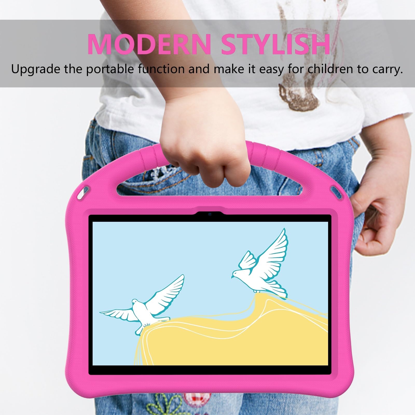Pełne etui ochronne Etui kompatybilne z tabletami Kindle Fire HD 8 i Fire HD 8 Plus (12./10. generacja, wydanie 2024/2022/2020) Etui na tablet, odporne na upadki, odporne na uderzenia, Lekkie, odporne