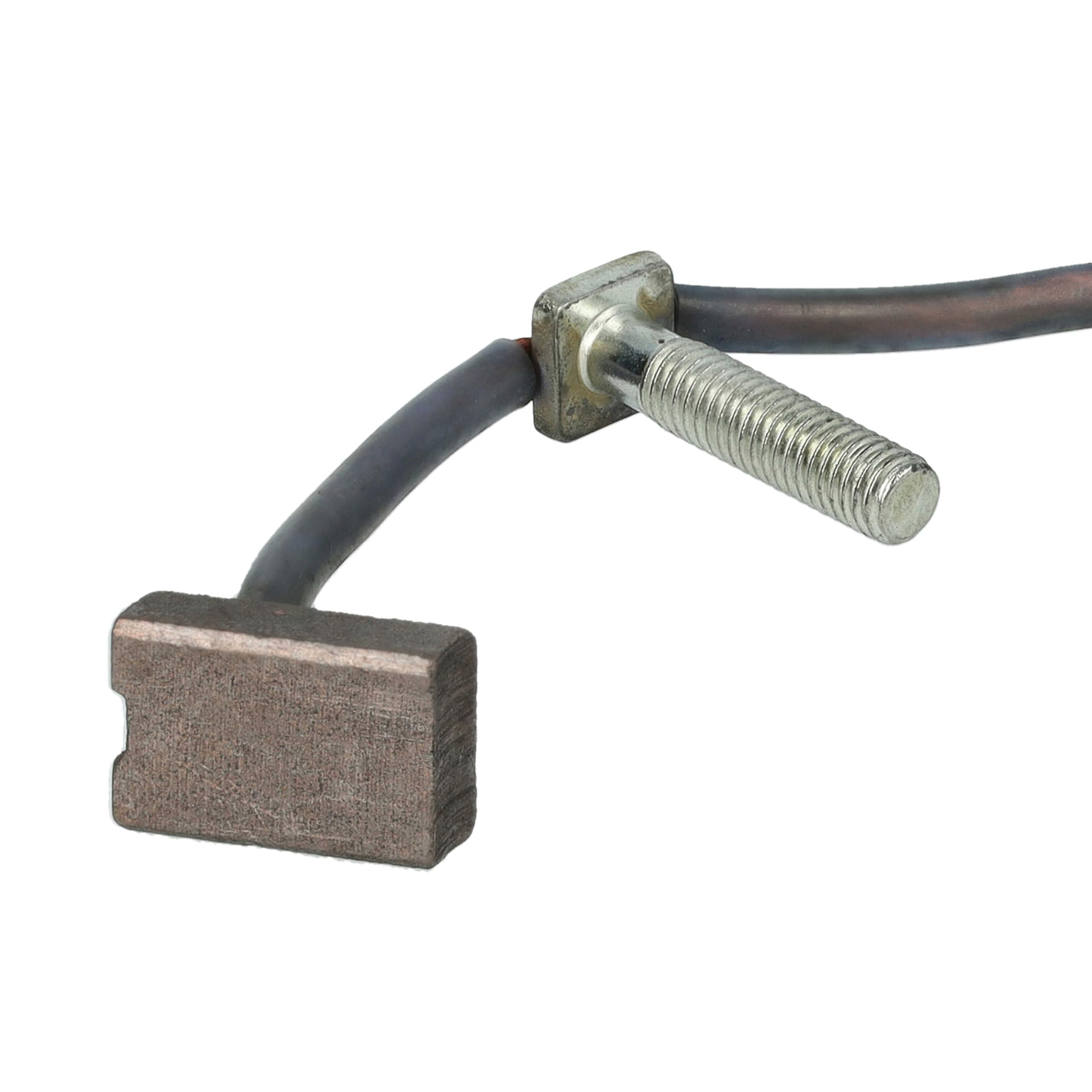 vhbw 4x Spazzola di carbone 19 x 12,45 x 7 mm compatibile con Zepro sponda idraulica