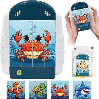 Rotating Puzzle 16 Pieces Rotating 3D Puzzle Aeroplane Activation Children