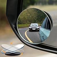 POSIKO Blind Spot Mirrors 4 Pack - 2 Inch HD Frameless Convex Wide Angle for Cars SUVs Trucks - Safer Driving & Reversing