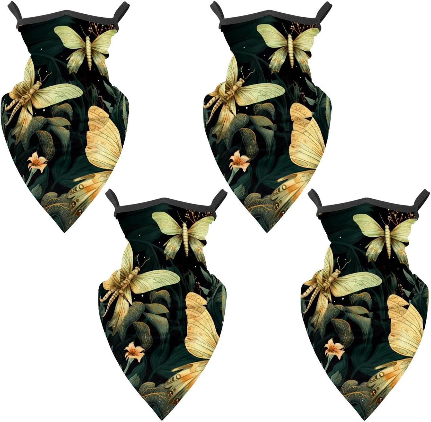4 Pack Firefly Fishing Neck Gaiter - UV Face Mask Sun Protection for Men & Women