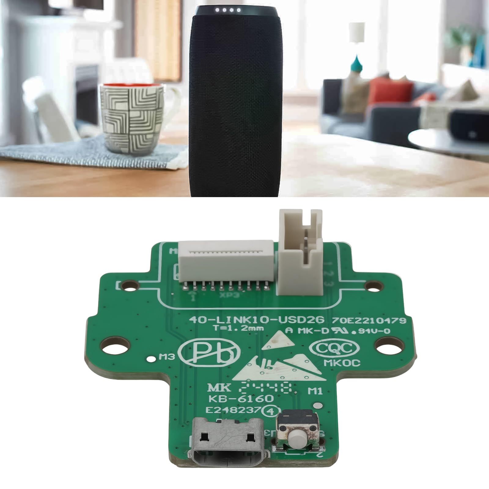 ECSiNG Modulo connettore porta di ricarica audio Bluetooth compatibile con JBL Link 10