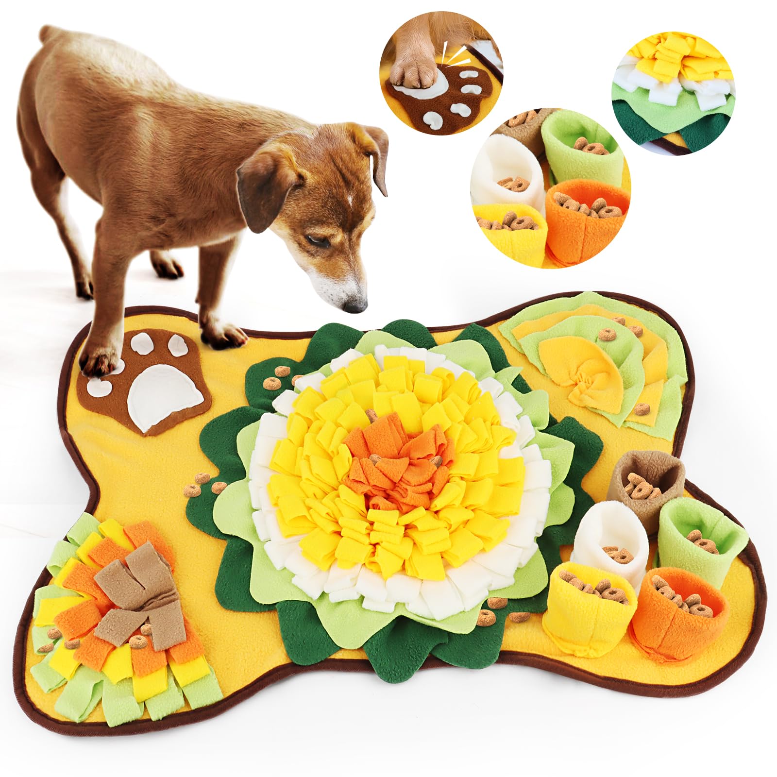 Tappeto da Fiuto per Cani, MXTIMWAN Sniffing Tappeto per Cani, Dog Sniffing Mat, Tappetino Training Olfattivo