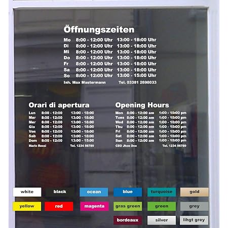 Schaufensterbeschriftung Paderborn inkl. Beratung & Montage