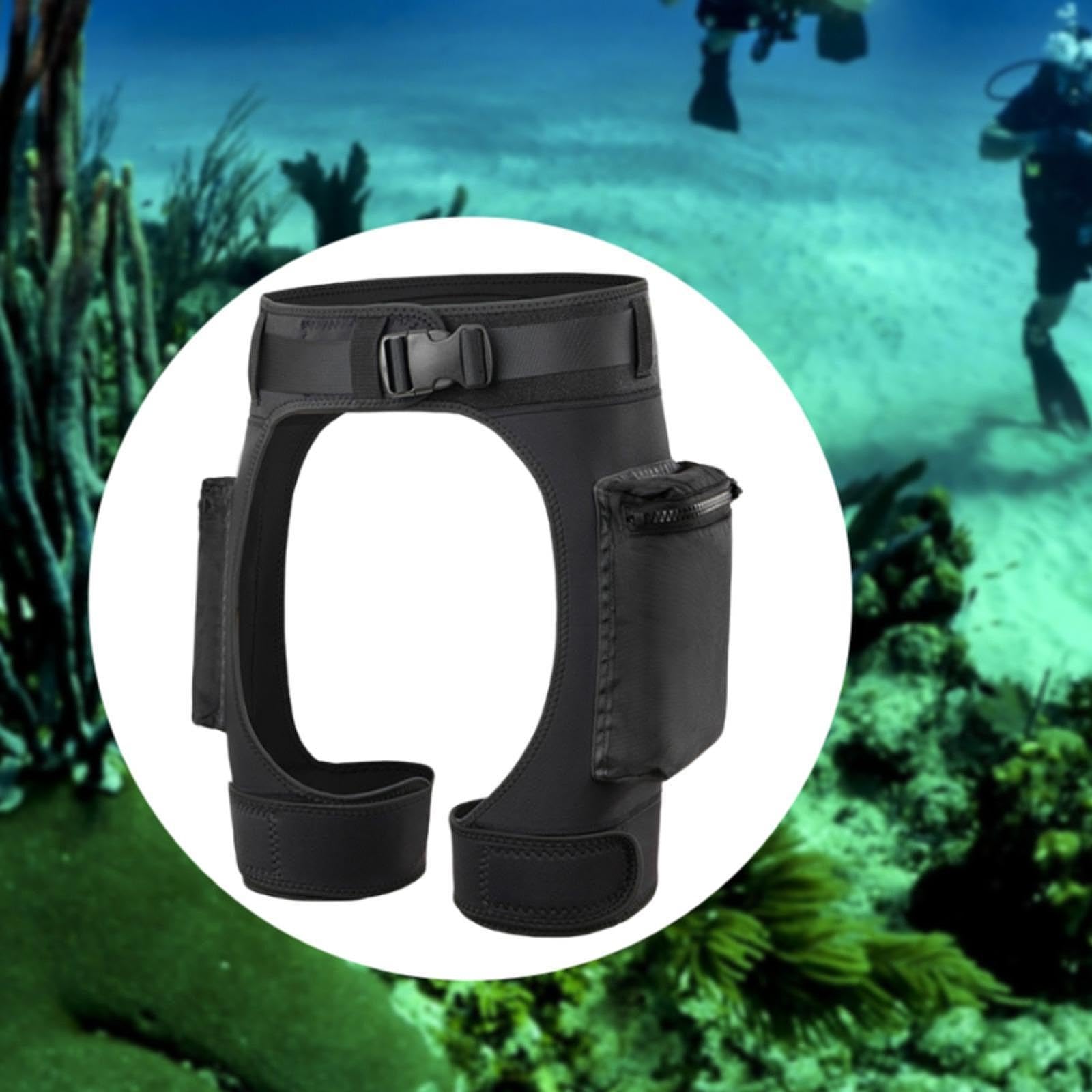 rockible Wetsuit Shorts Wetsuit Pants with Pockets Quick Release Buckle Diving Shorts Neoprene for Water Sports Kayaking Underwater