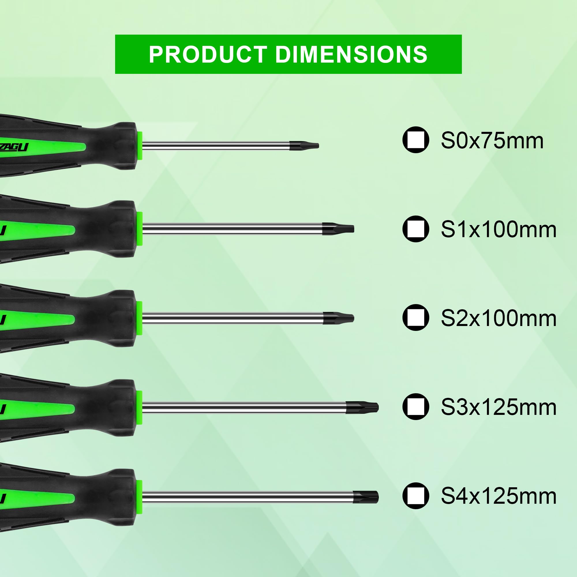 LOZAGU Screwdriver Set - 5 Piece Magnetic -2 LOZAGU Screwdriver Set - 5 Piece Magnetic -2