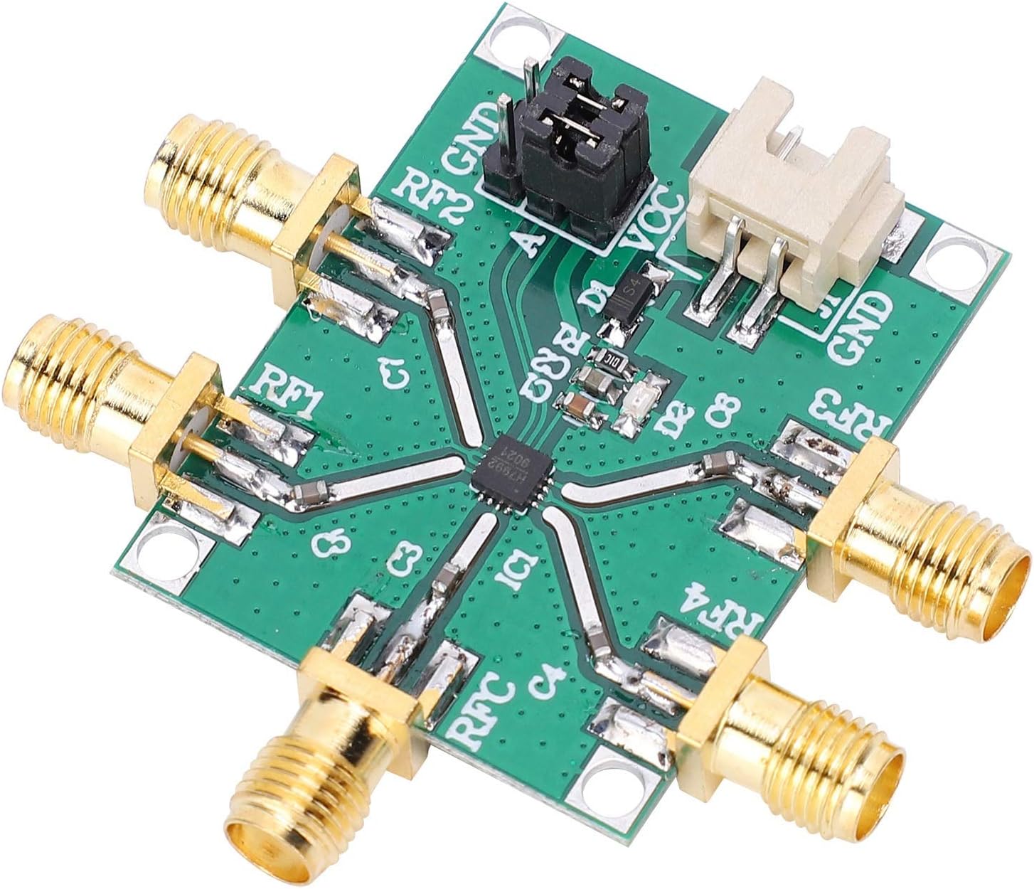 RF Switch Module Single Pole 4 Throw Non Reflective HMC7992 0.1 6GHz Wide Operating Frequency Large Heat Dissipation Small Size for Convenient Use
