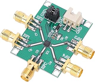 Hyuduo RF Switch Module, Single‑Pole 4 Throw Switch Module, Non‑Reflective Electronic Component, PCB Switch Board, HMC7992 0.1-6GHz, Switch Socket