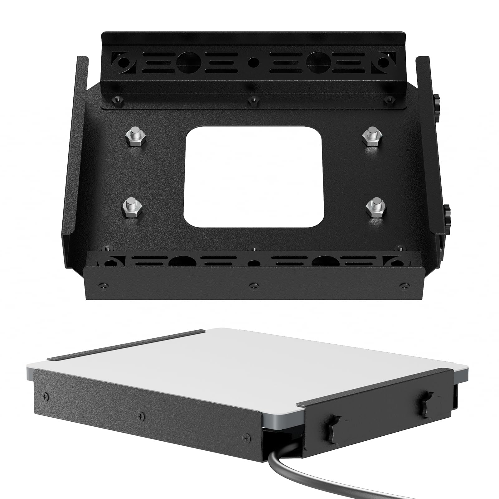 Starlink Mini Permanent Roof Mount, Heavy Duty Bolt-On Fixed Car Mount, Stable in High Speed & Off-Road, Non-Magnetic Screw Bracket Solution for RV, Van, Truck, Boat