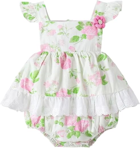 Hopscotch Floral Applique Onesie