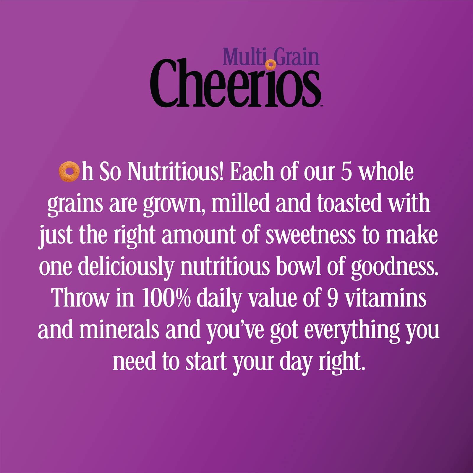 Multi Grain Cheerios Heart Healthy Cereal, Gluten Free Multigrain