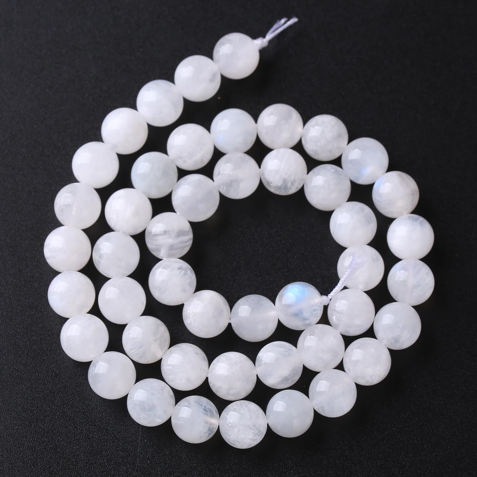 160pcs White Natural Moonstone Beads 4mm Semi Precious Loose Beads for DIY Jewelry Bracelet Making โ image 1