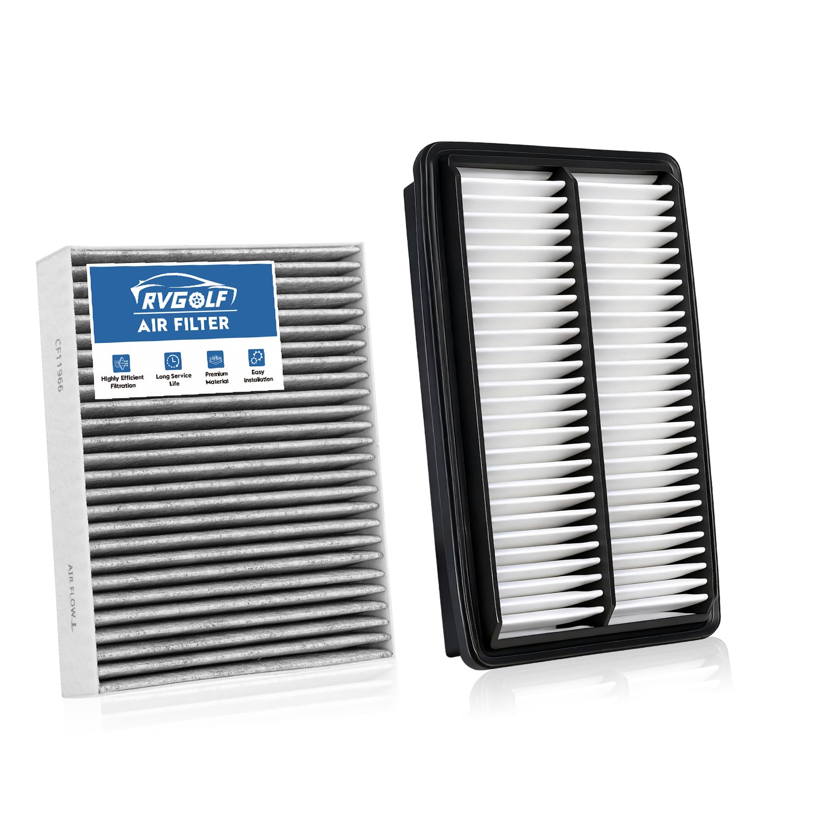 Engine+Cabin Air Filters Fit for 2018-2026 Hyundai Kona 1.6L 2.0L