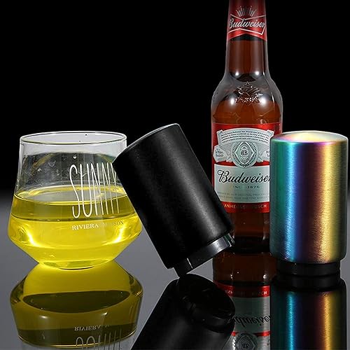 Miniatura 4 de Abrebotellas, abridor automático magnético de botellas, regalo de cerveza para el día del padre, abridor de acero inoxidable para vino, cerveza,