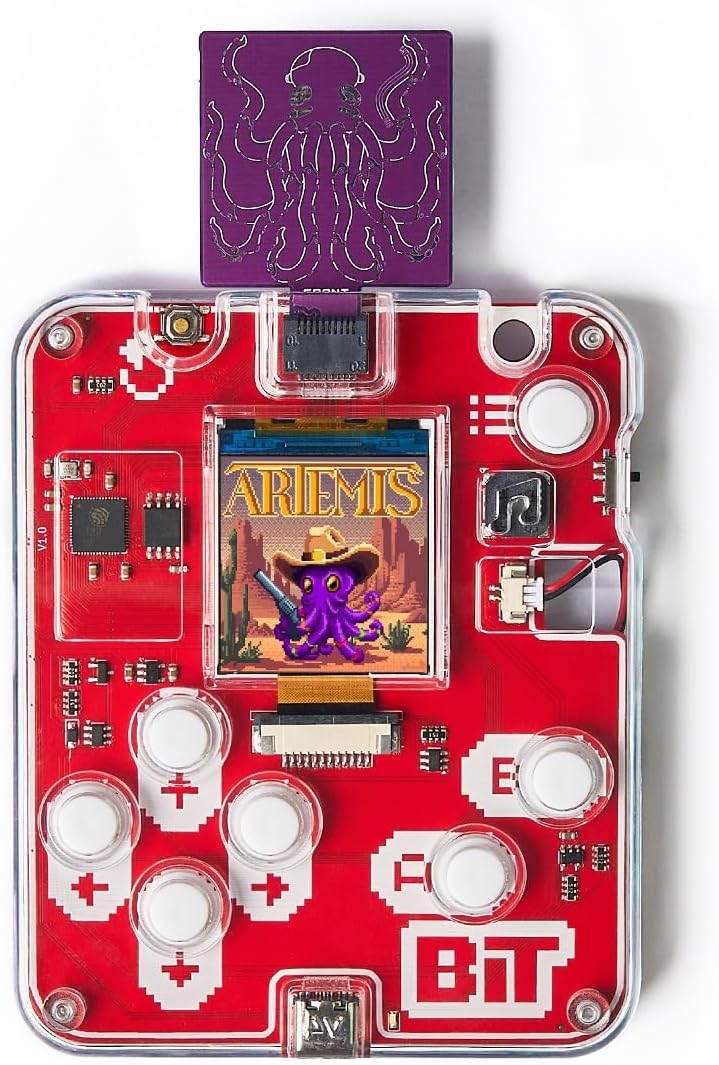Wacky Robots Card Game - Artemis Pack CircuitMess Artemis Bit Expansion, Retro Console Game with 14 Trading Cards