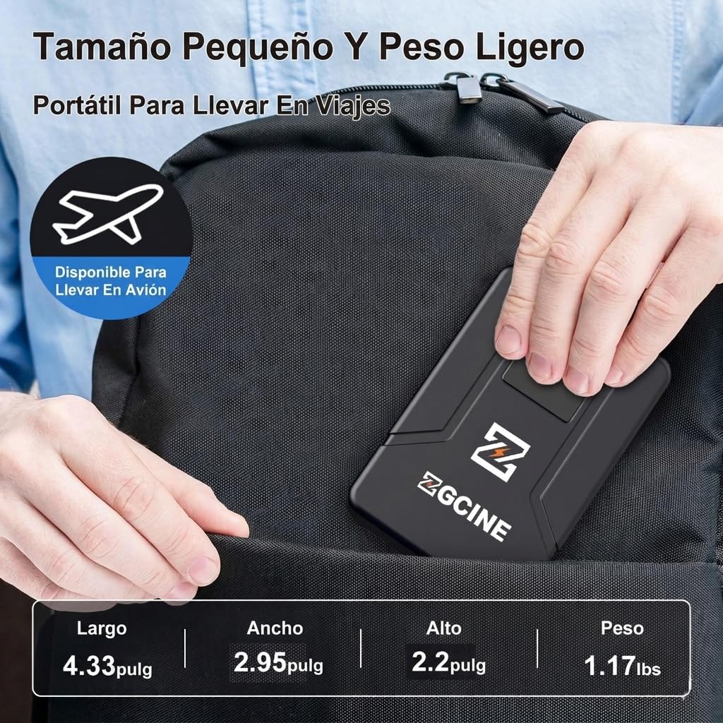 ZGCINE V Mount Battery V99 Pro, 94.72Wh 6400mAh Bateria V-Mount, PD 100W Carga Completa en 1.5H, Pantalla OLED con 2 USB-C/D-Tap/2 DC/BP Ports para Cámara, Videocámara, Monitor, Portátiles, Luz