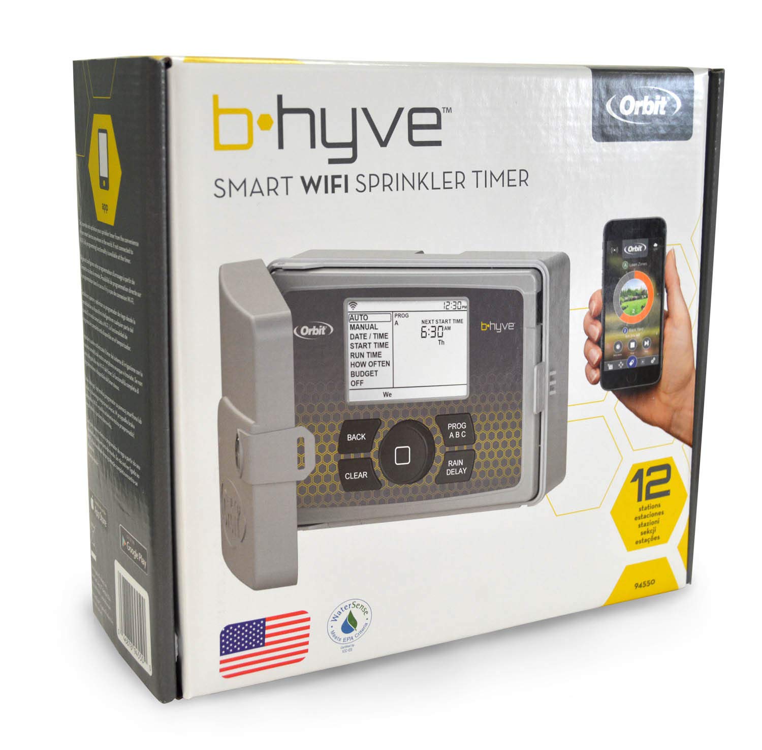Orbit Europe B-Hyve Controller, Grigio, 9.21 x 21.59 x 23.34 cm