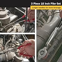 Vista 7 de Titan 60787 Juego de alicates de punta larga de 3 piezas de 16 pulgadas