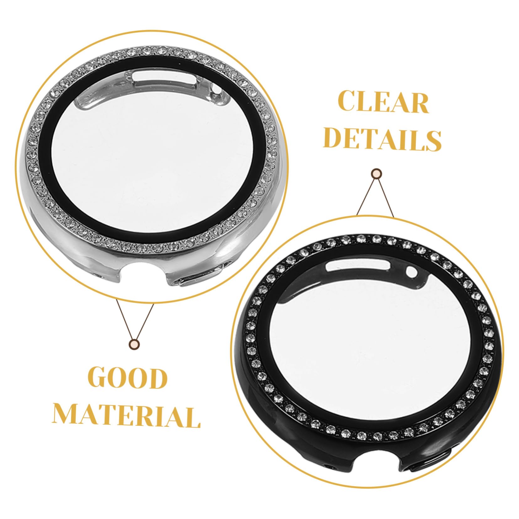 15pièces Écran pour Montre Connectée Watch Coque Anti-Rayures Transparent Et Complète pour Éviter Les Chocs Rayures