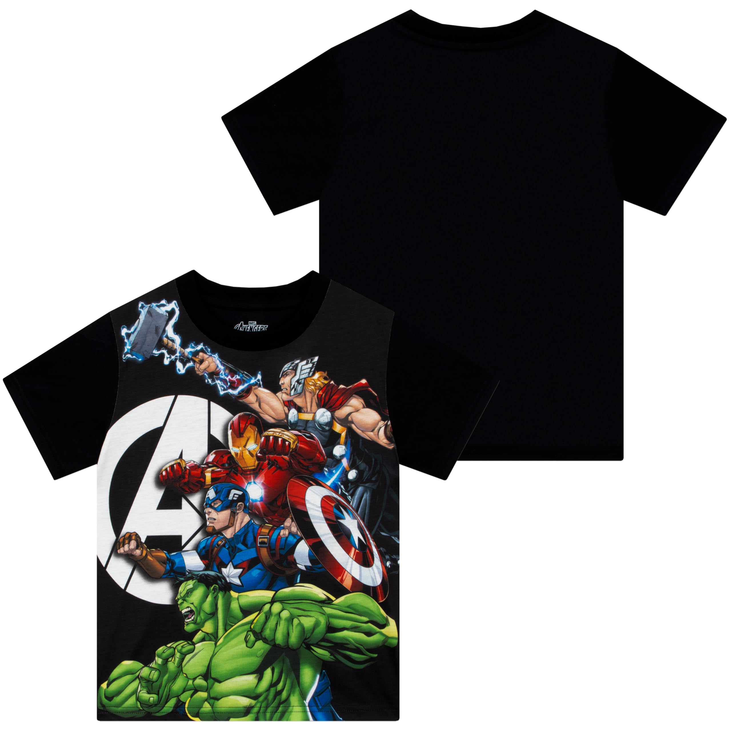 Marvel Pyjama Avengers, Pyjama Garçon Été avec Thor, Captain America, Hulk Et Iron Man, Ensemble De Nuit Court Enfant