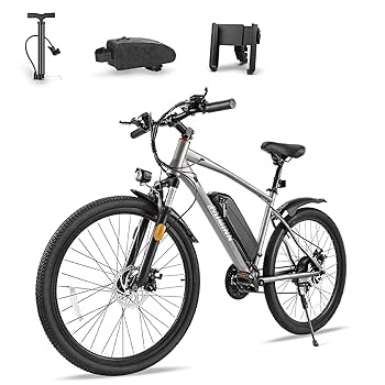 Amazon.co.jp: 電動アシスト自転車 マウンテン自転車 26インチ