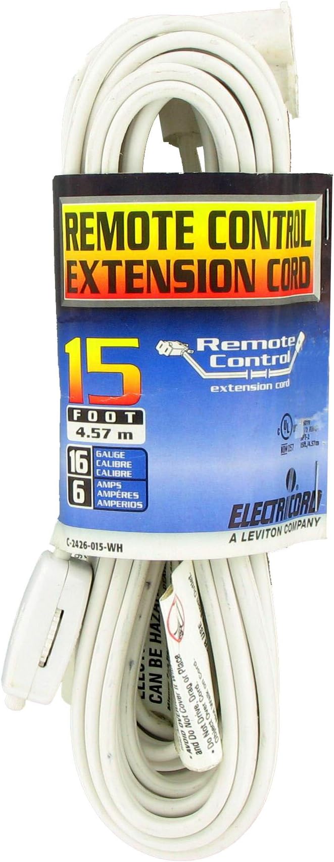 15' Remote Control Extension Cord #c-2426-015w