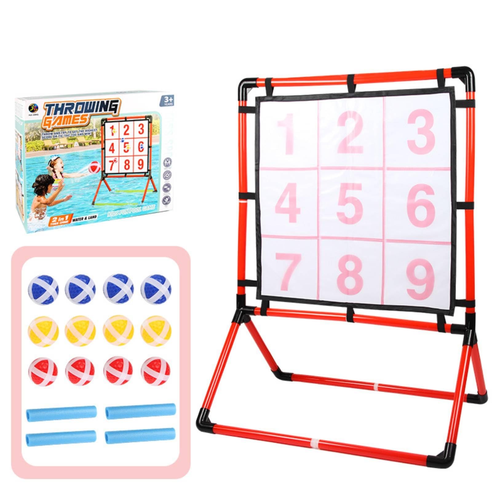Juego Lanzar con Pelotas Autoportante