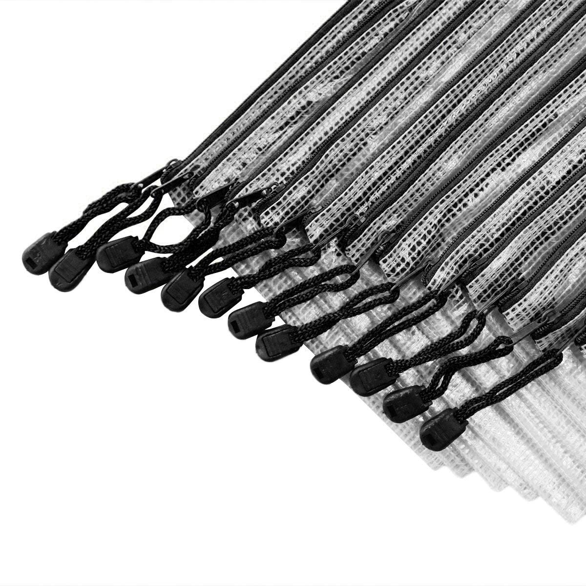 Plastic Wallets A4 Zipped Wallets A4 Zip Wallet Zipper Bags Bags Mesh Document File Folders - Image 3