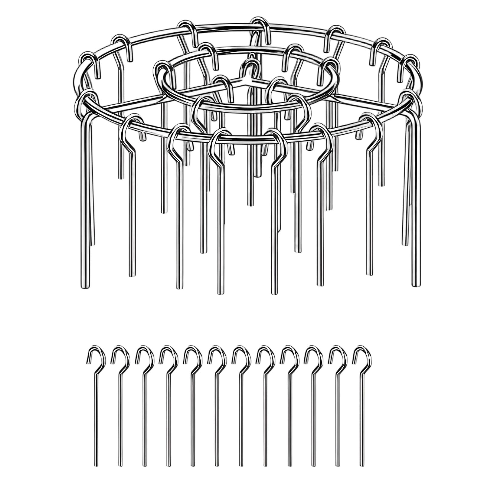 Elnwnnkc Baking Rack for Air Fryers and Ovens Rustproof Stainless Steel Kabob Skewers Grills Accessories for Meat Vegetables Rustless Barbecue Rack Oven Roasting