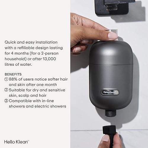 Miniatura 4 de Filtro de ducha en cromo  Filtra metales no deseados, cloro e impurezas que se encuentran en el agua de la ducha  Mejora la calidad de la piel y el