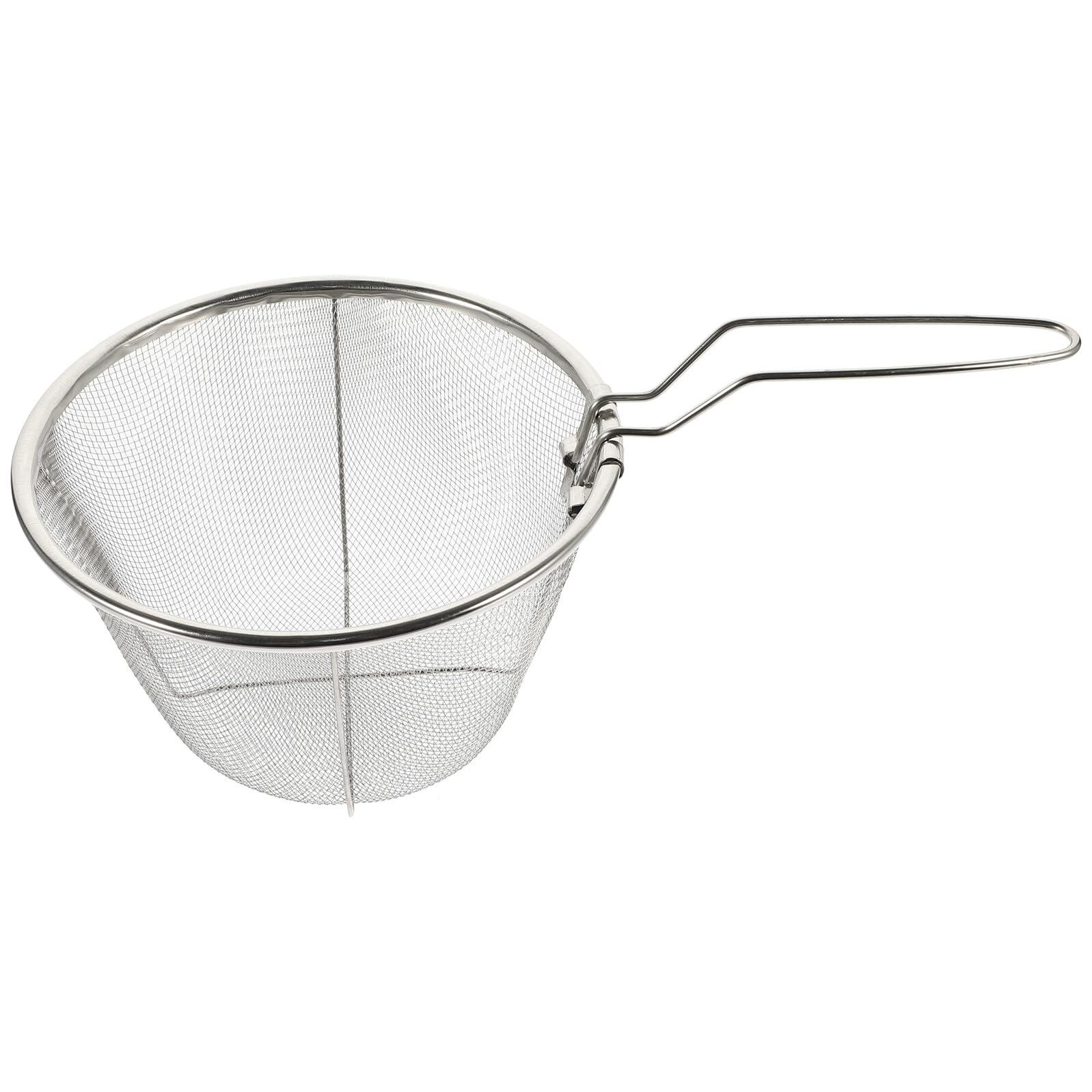 Panier à friture rond 18 cm avec manche long pliable Mikinona