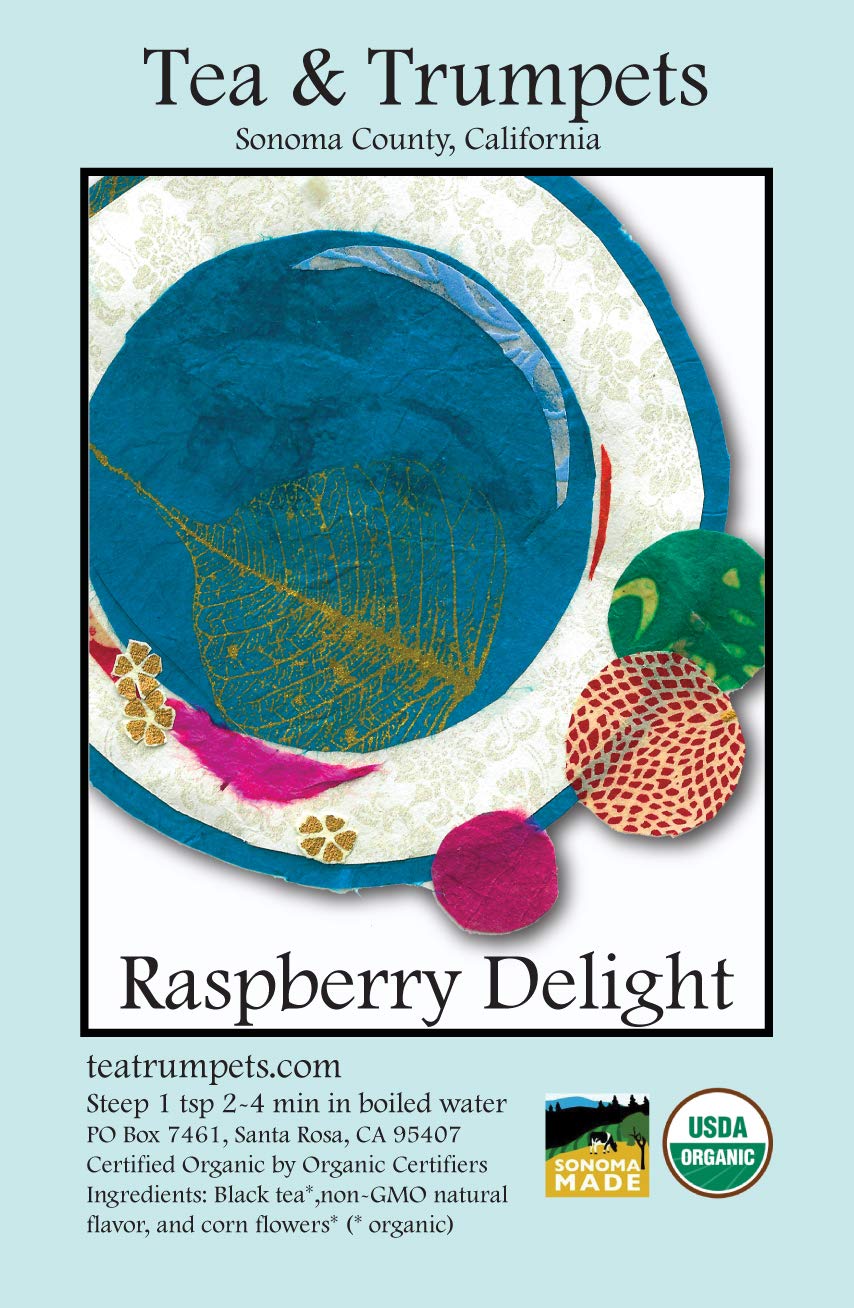 USDA Organic Raspberry Delight Loose Leaf Black Tea 8 oz