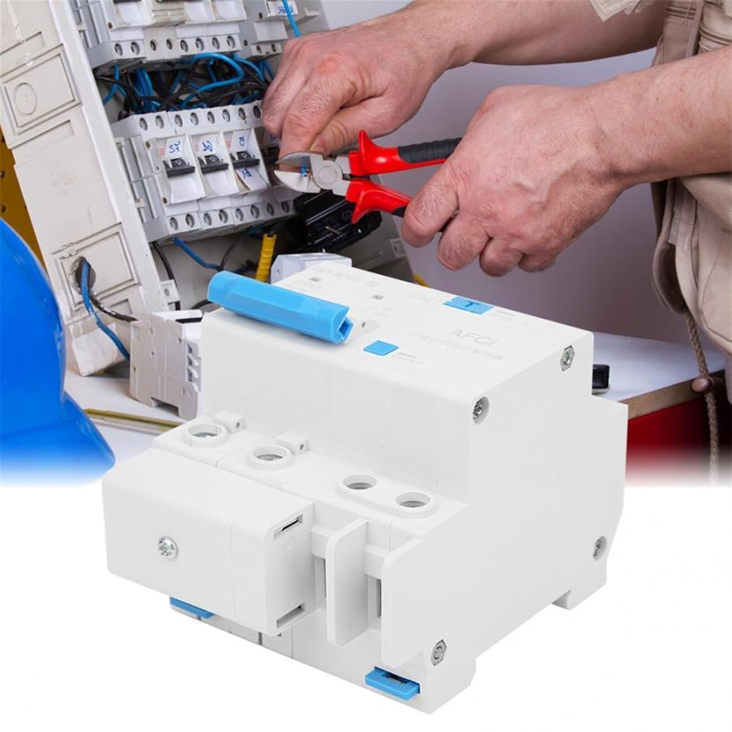 2P Arc Electric Leakage Fault Circuit Breaker Miniature Household Current Limiting Electric Leakage Protector 32A 63A (Size : 32A)