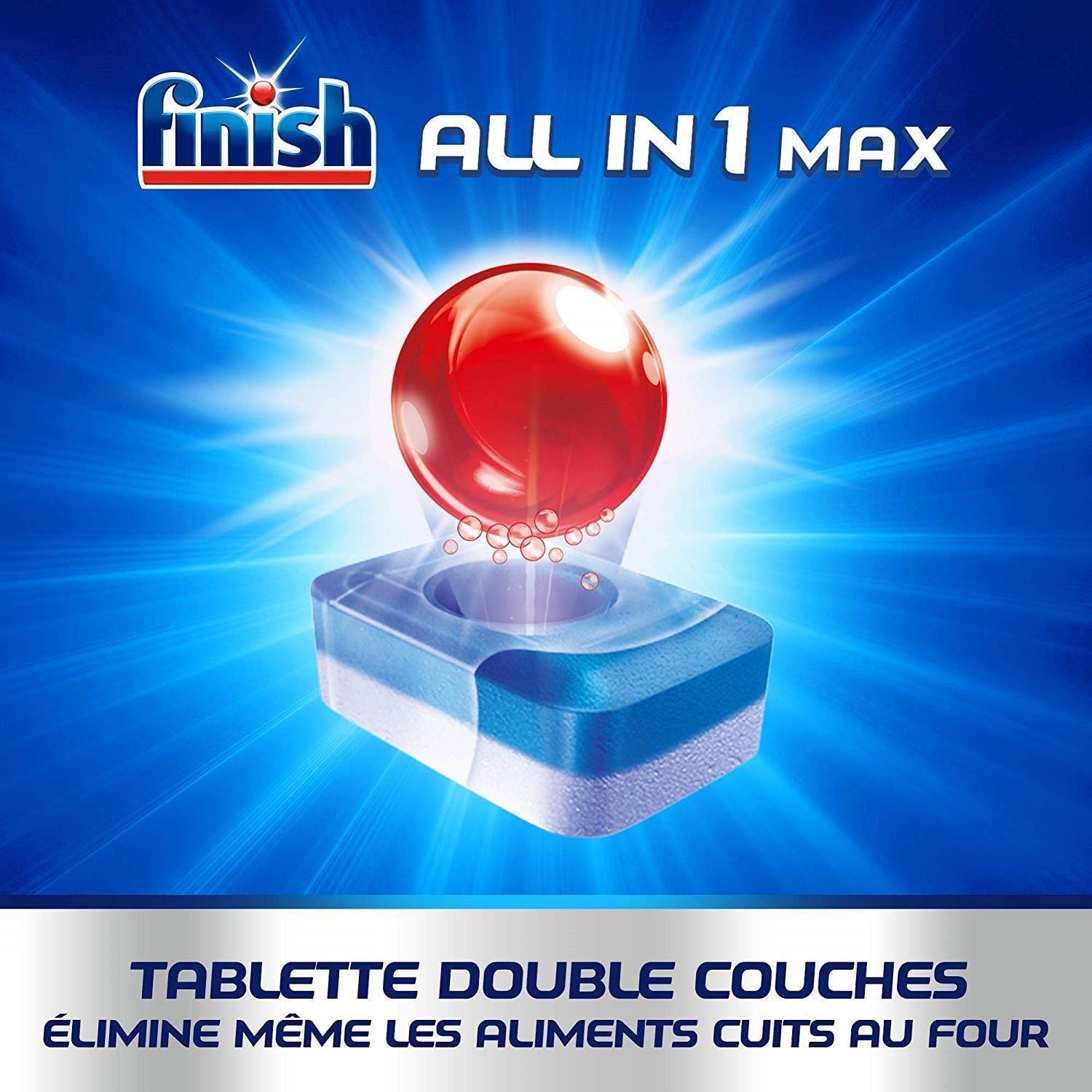 Finish Powerball Todo en 1 Doypack lavavajillas 45 Pastilles – – Juego de 3