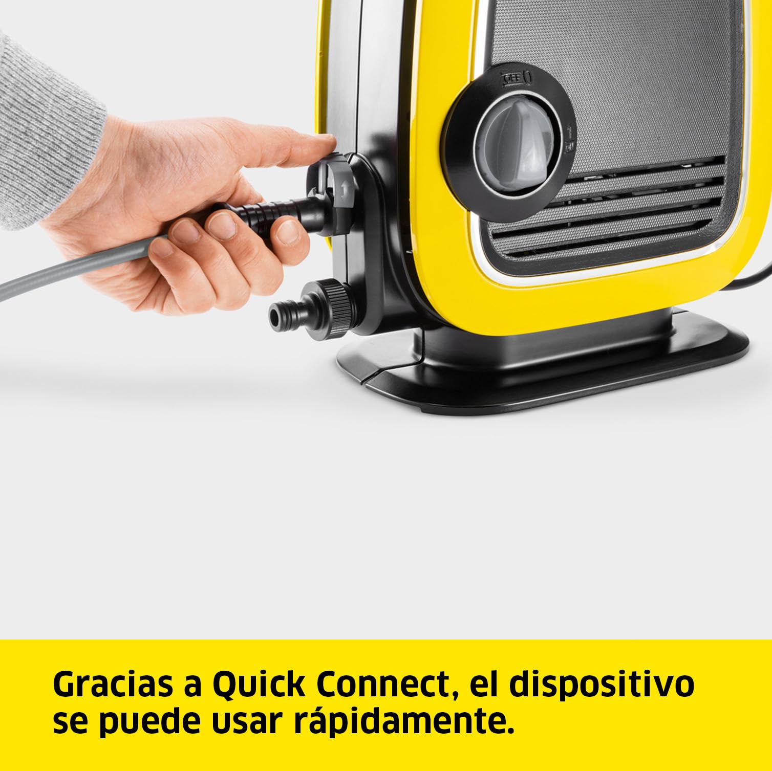 Kärcher Hidrolimpiadora K Mini, presión: máx. 110 bar, caudal: 360 l/h, rendimiento de superficie: 20 m²/h, filtro de agua, peso: 3,9 kg, pistola y tubo de alta presión, lanza Vario Power Jet