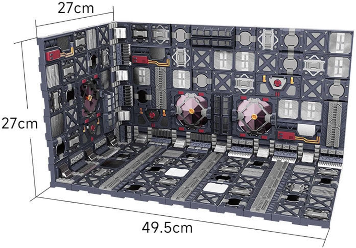 Interlocking Display Base Accessory Model Building Tools Toy Storage Garage