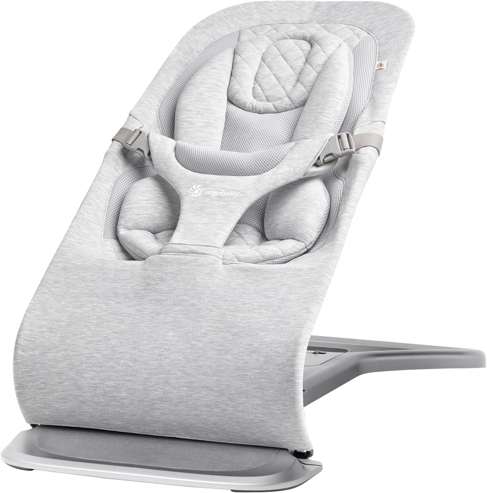 Evolve 3-in-1 Bouncer, Adjustable Multi Position Baby Bouncer Seat, Fits Newborn to Toddler, Light Grey