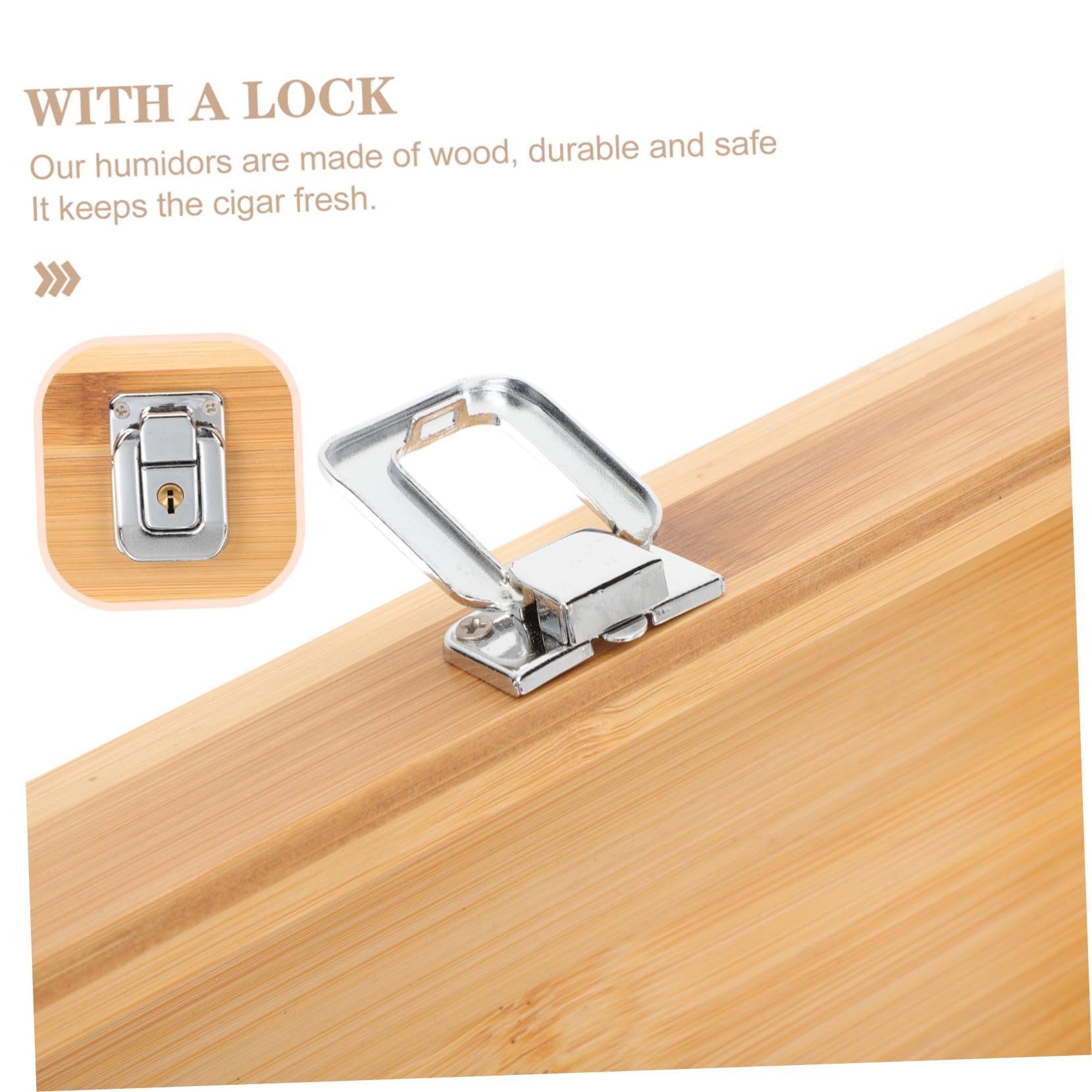 Scatola Porta Sigari Leggera in Legno Multifunzionale Creativa Design Moderno e Retro Custodia da Viaggio per Conservazione Outdoor