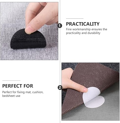 Miniatura 3 de Veemoon Adhesivos fijadores autoadhesivos, 20 pares de cinta fijadora de doble cara antideslizante para alfombras de muebles