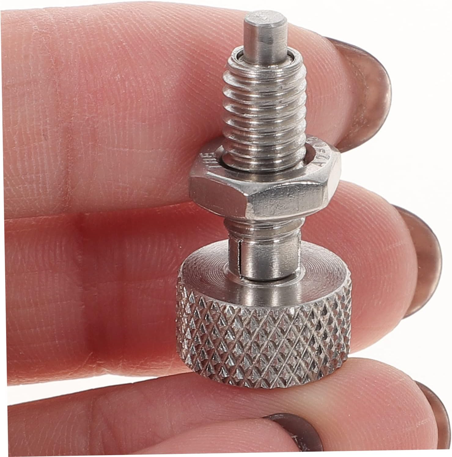2pcs High Strength Retractable Spring Plunger Knurled Handle Locking Plunger for Industrial