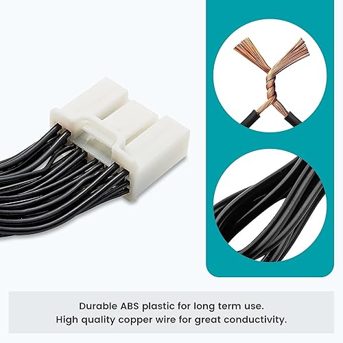 Miniatura 7 de NuIth Arnés de cable de instalación estéreo de 28 pines para Toyota CamrySiennaRAV4Corolla4Runner, añadir o retener cámara de marcha