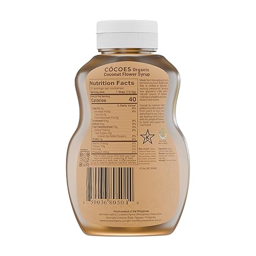 Miniatura 2 de Jarabe de coco de COCOES  Alternativa orgánica de bajo índice glucémico de azúcar y miel  Vegano, Keto, Paleo, sin gluten, apto para diabéticos