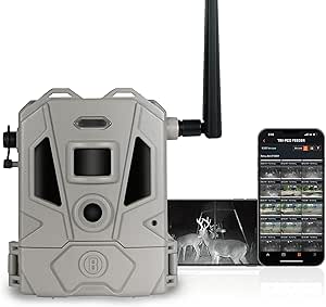 Bushnell CelluCORE 20 Dual-SIM Cellular Trail Camera - 20MP Image and 1080p HD Video, No Glow Infrared Night Vision, Wireless Connectivity with Dual SIM Card Support,Slate Green asin的图片