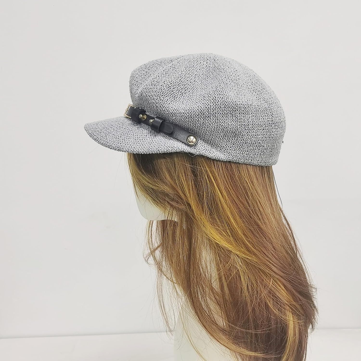 Women's Mesh Knit Newsboy Cap, Breathable Beret Lightweight Sun Hat