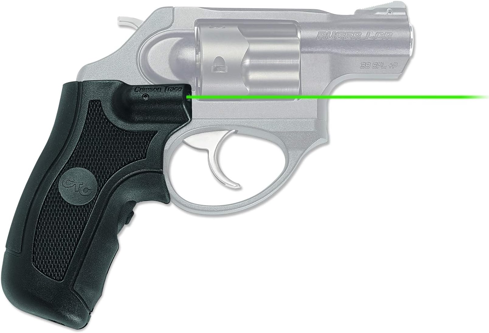 LG-415 Lasergrips with Heavy Duty Construction and Instinctive Activation for Ruger LCR & LCRX Pistols, Defensive Shooting and Competition