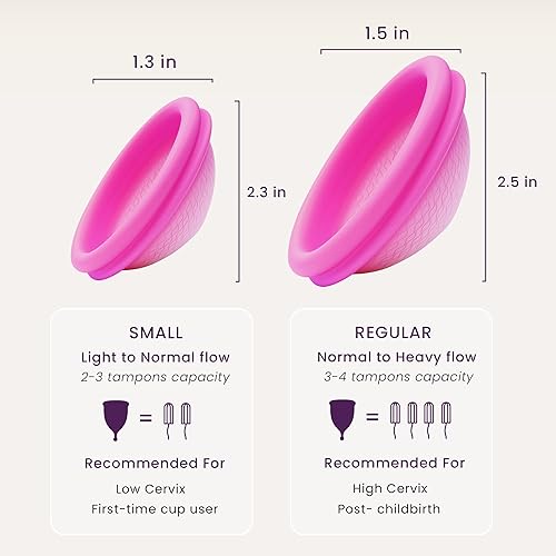 Miniatura 6 de Ecoblossom Disco menstrual reutilizable  Copa menstrual grande  Disco de período suave para mujeres diseñado con vaso de silicona flexible de grado