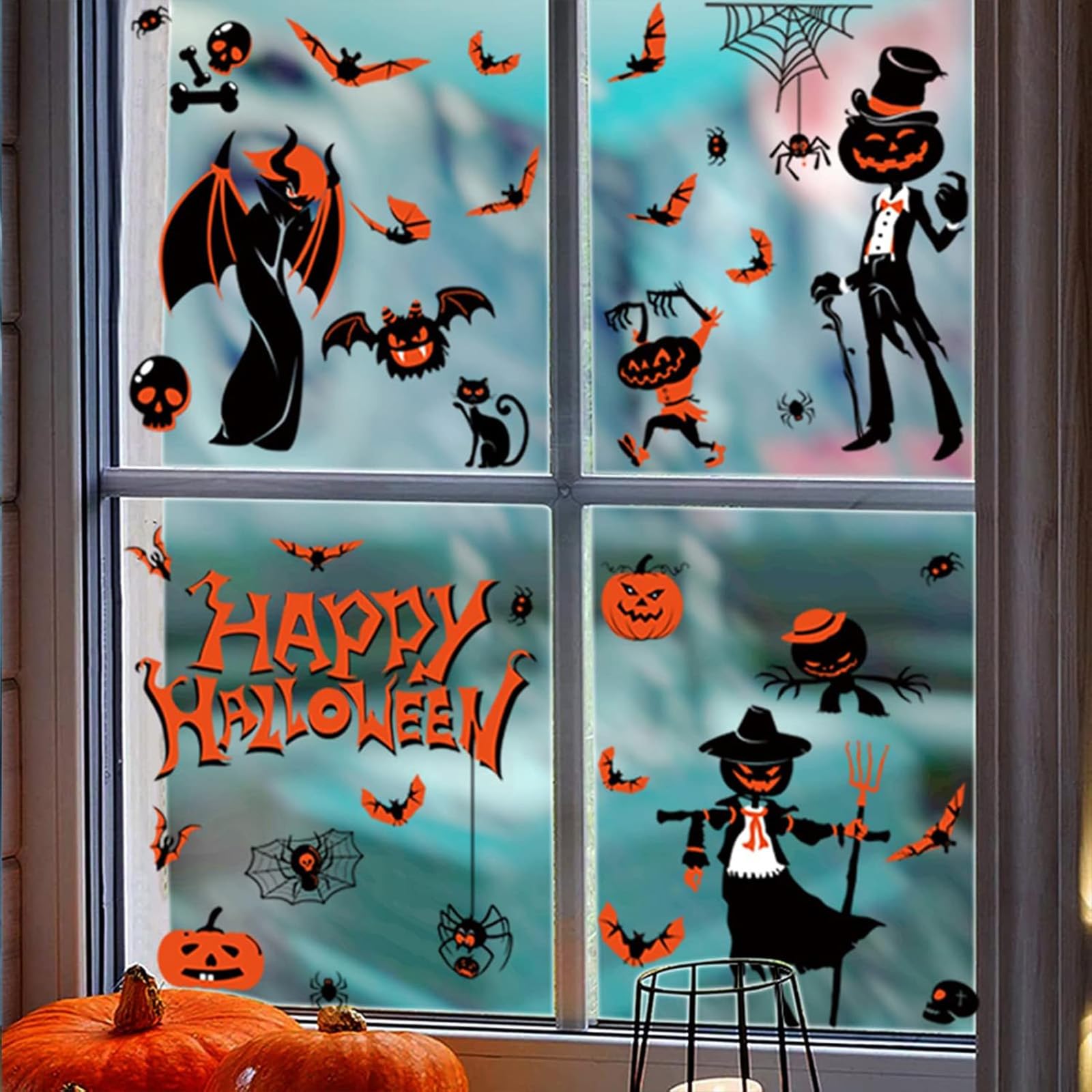 Adesivi per finestre di Halloween, adesivi riutilizzabili a doppia faccia, adesivi con fantasmi femminili per decorazioni di feste | Leroy Merlin