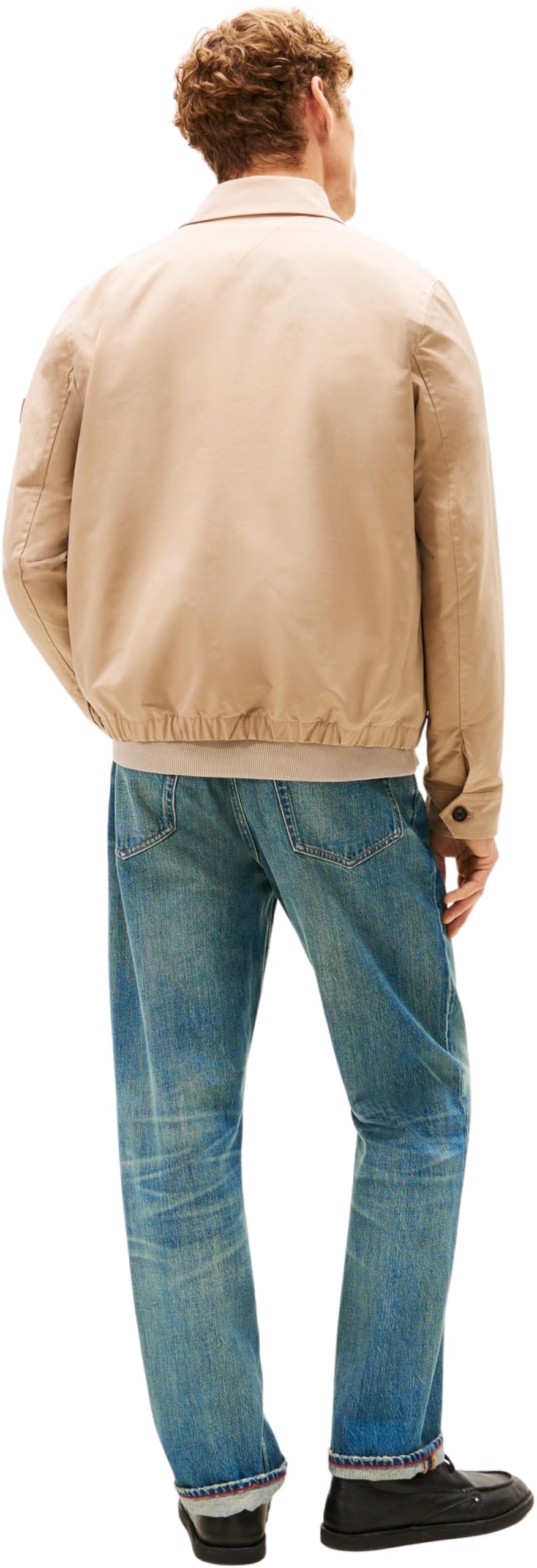 Tommy Hilfiger Herren Übergangsjacke Ivy Jacket mit Seitentaschen, Beige (Coastal Taupe), S – Ansicht 2