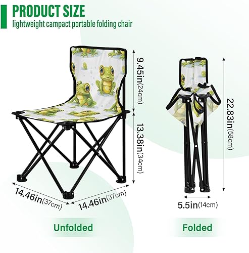 Miniatura 3 de Outdoor Folding Cute Green Frog Camping Chairs for Adults Portable Camping Chair Lightweight Lawn Chair 202a5168